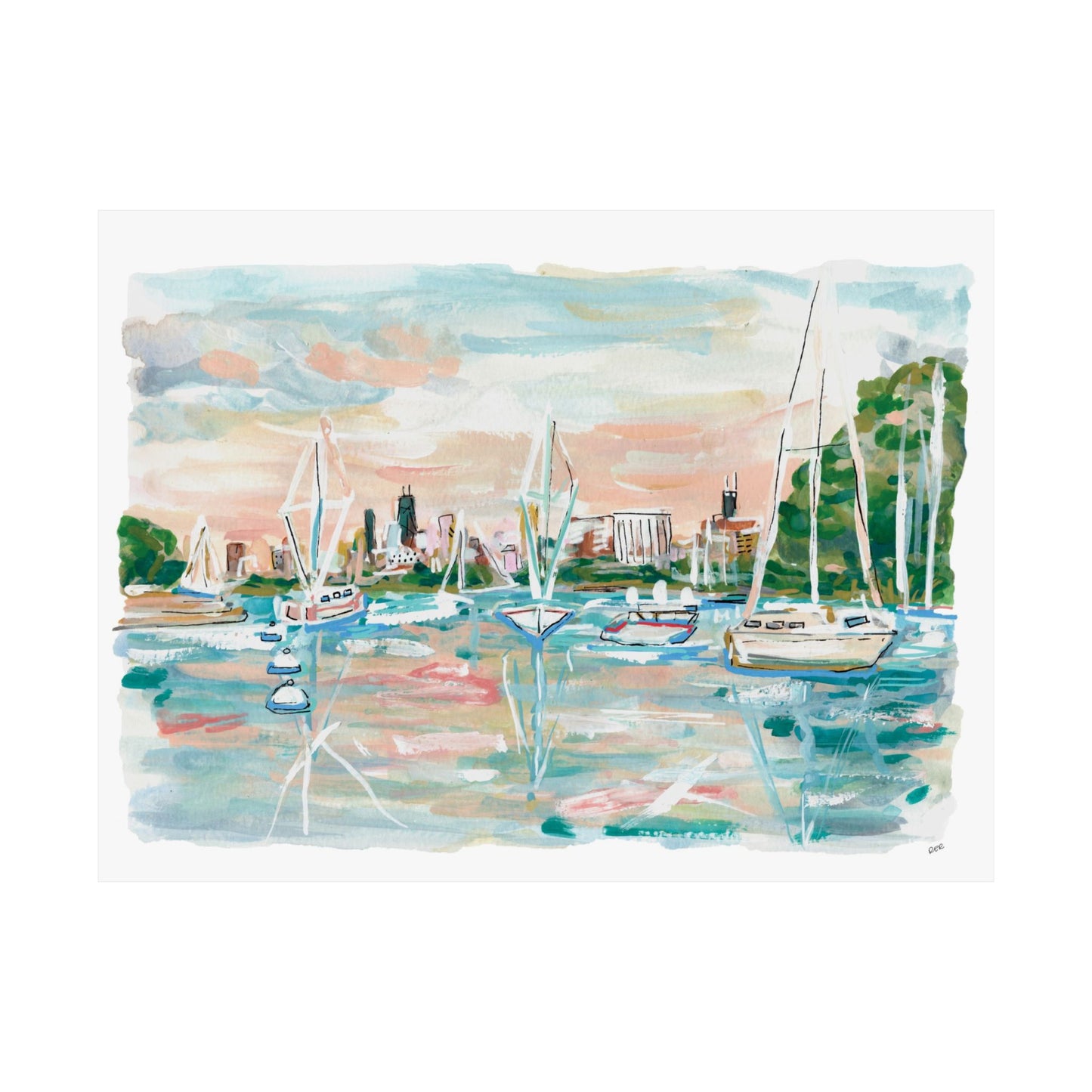 Sailing The City Print