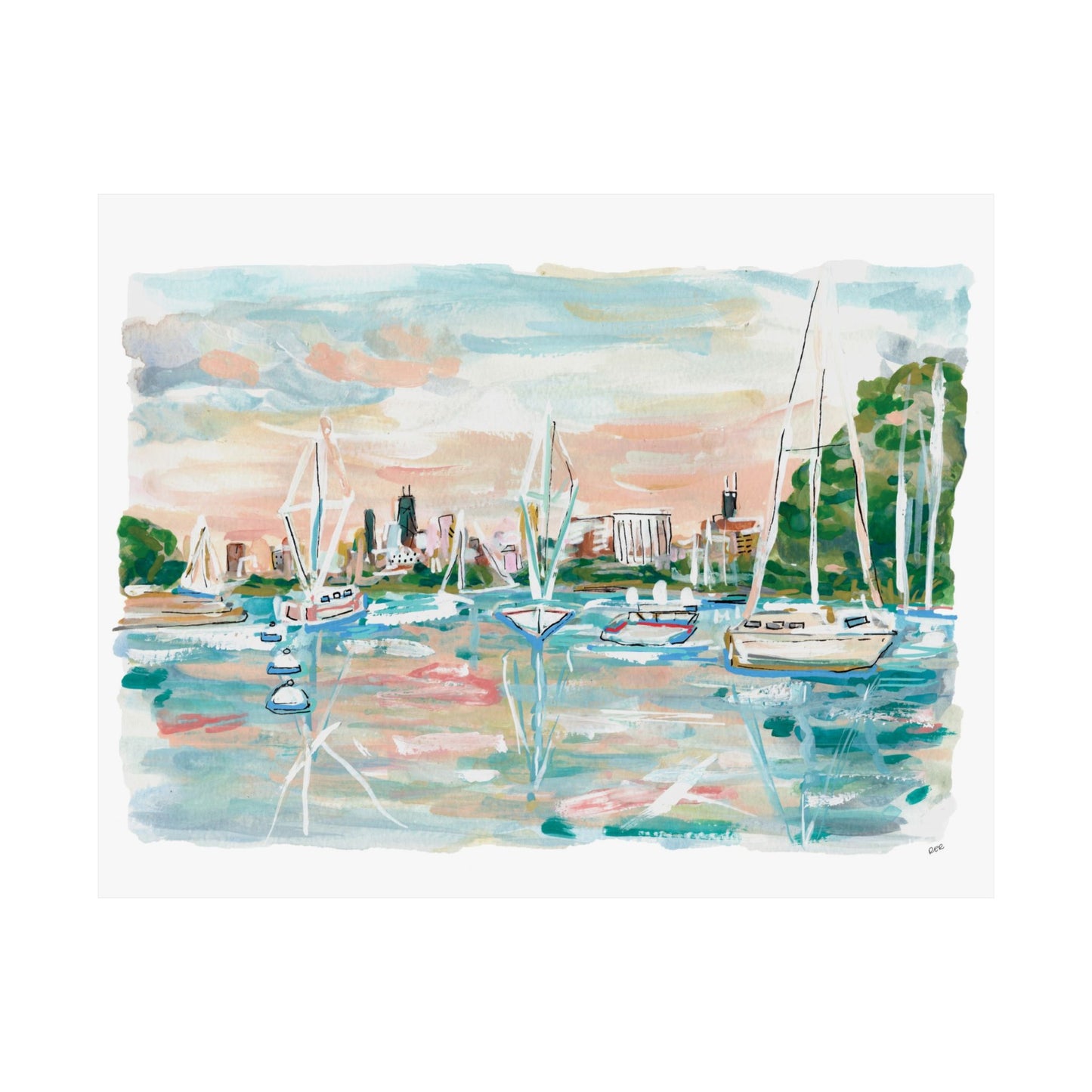 Sailing The City Print