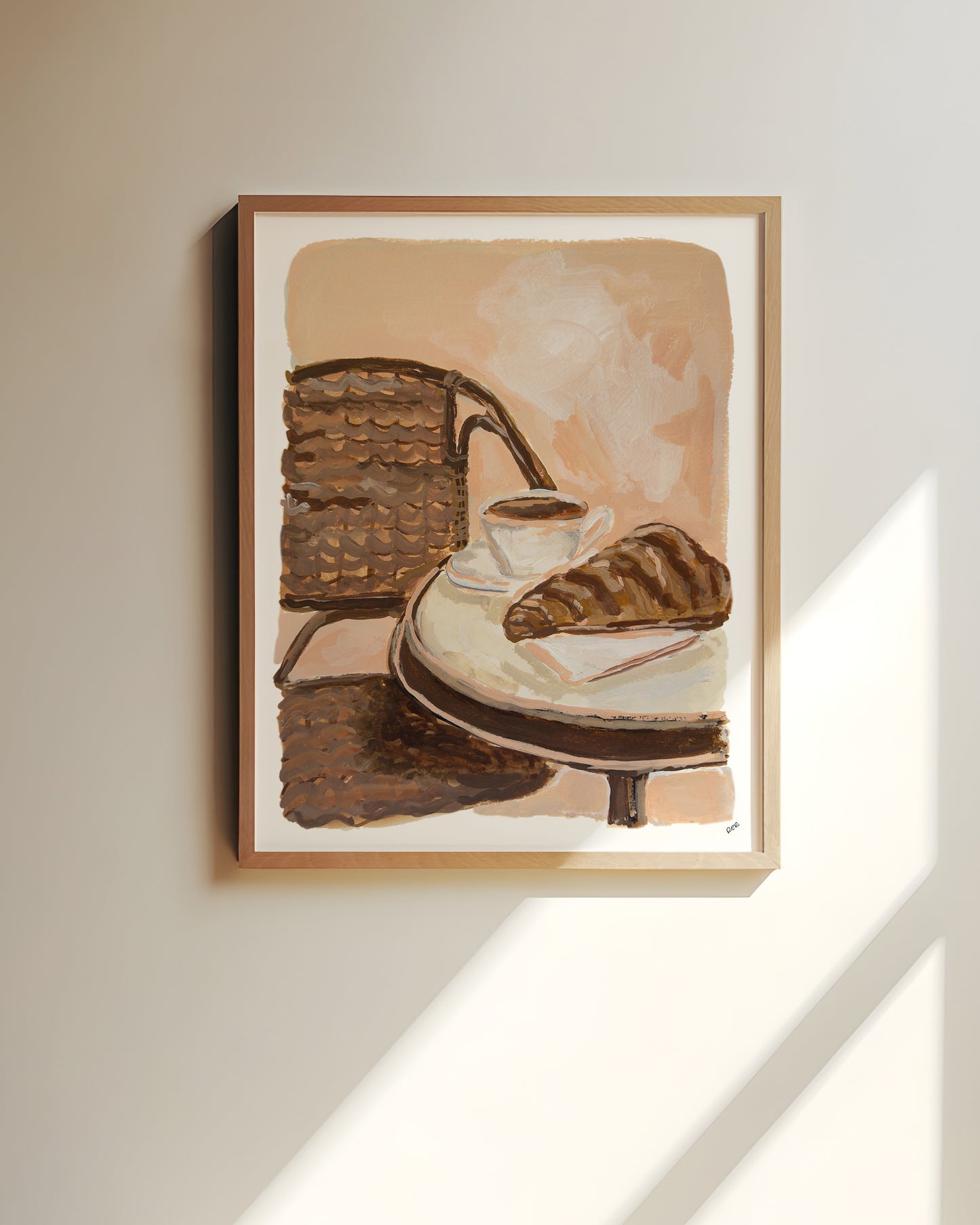 Coffee & Croissant Print