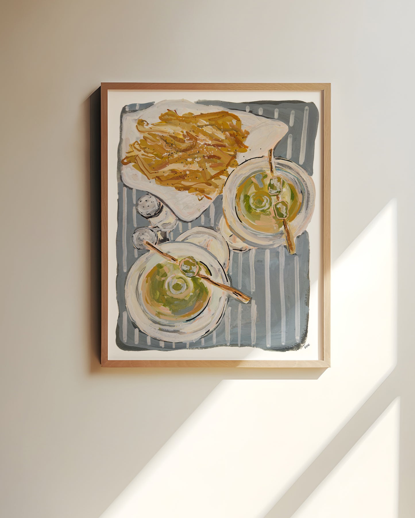 Martinis & Fries Print