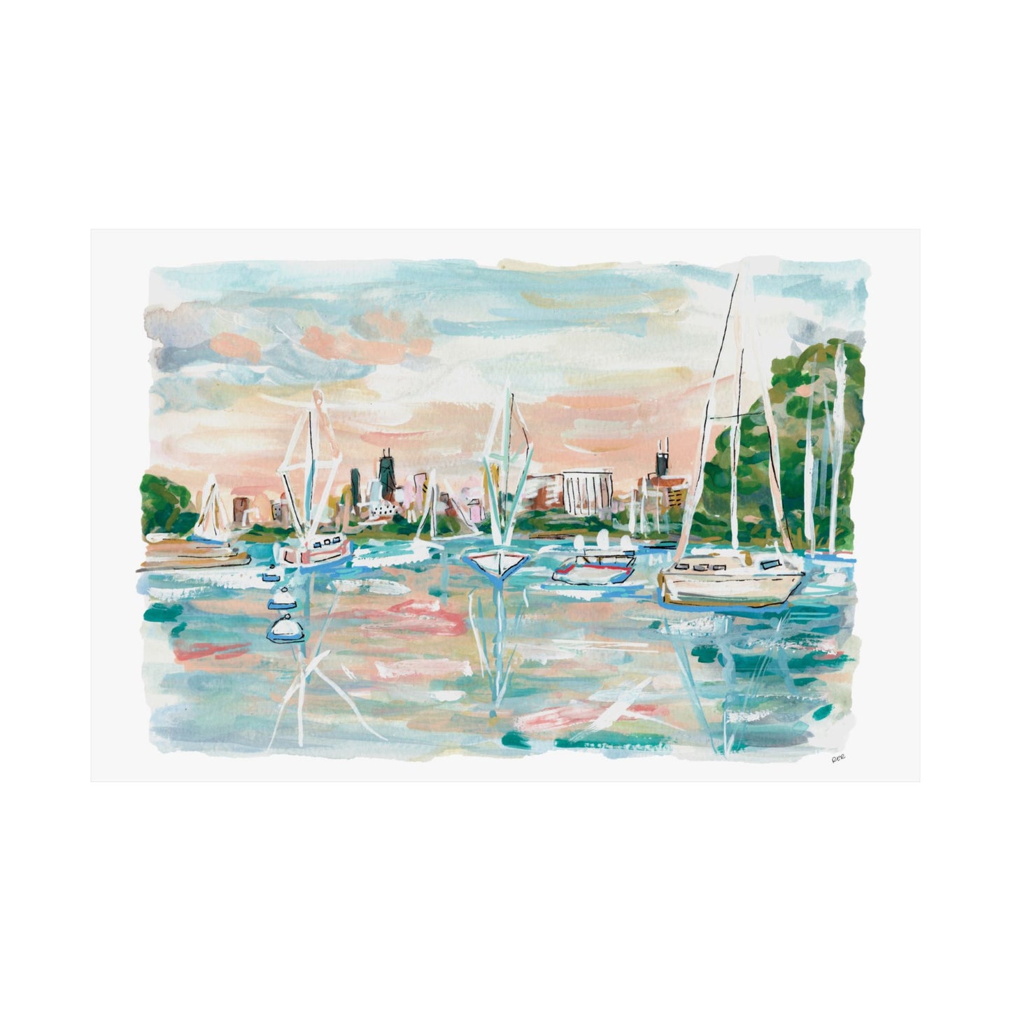 Sailing The City Print