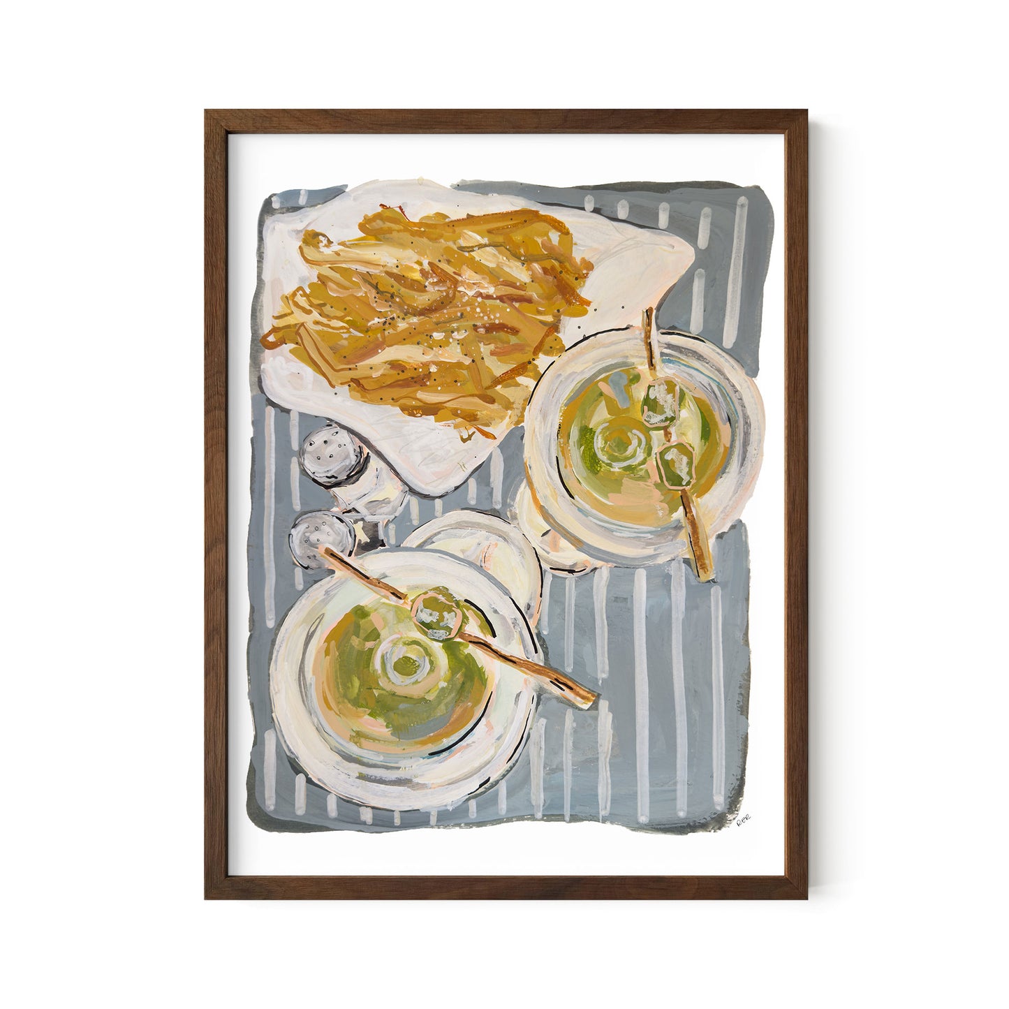 Martinis & Fries Print