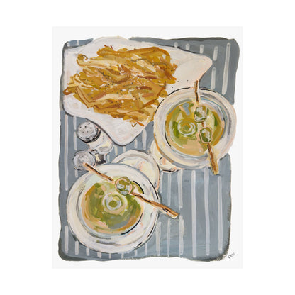 Martinis & Fries Print