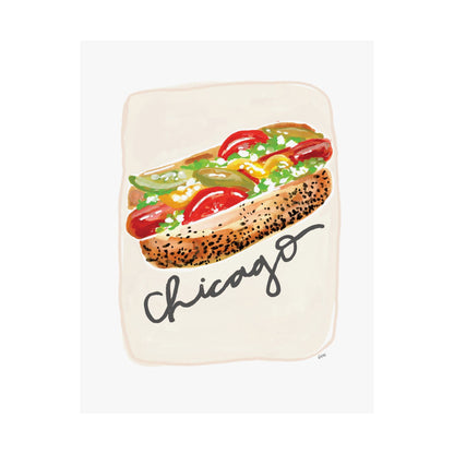 Chicago Hot Dog Print