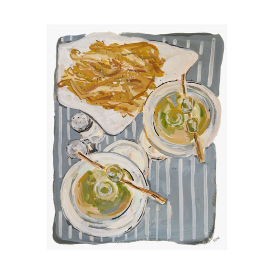 Martinis & Fries Print