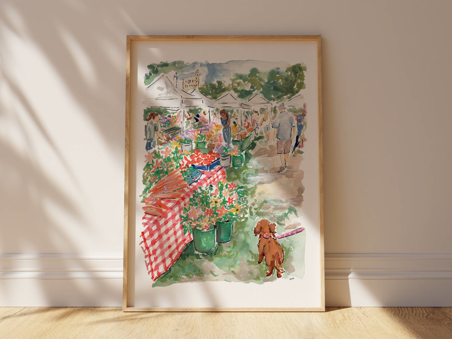 Wicker Park Farmers Market Print