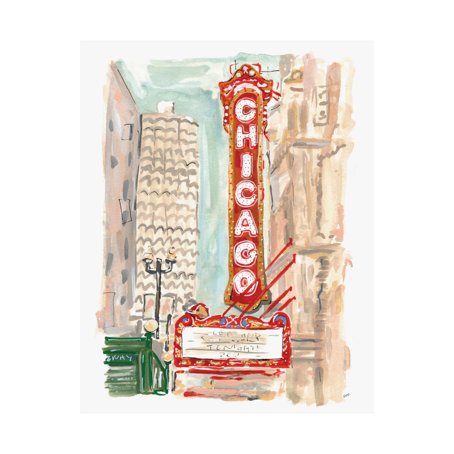 Chicago Theater Print