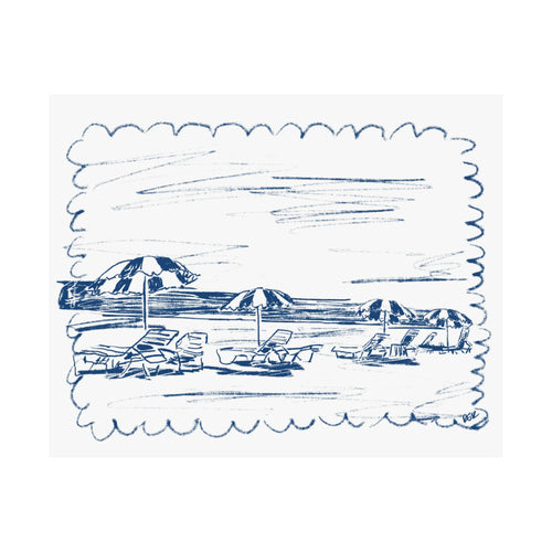 Postcard From The Beach Print
