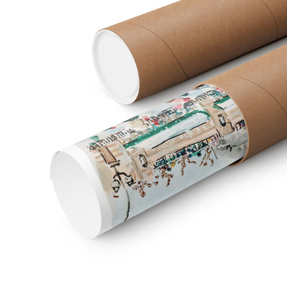 Skating In The City Print