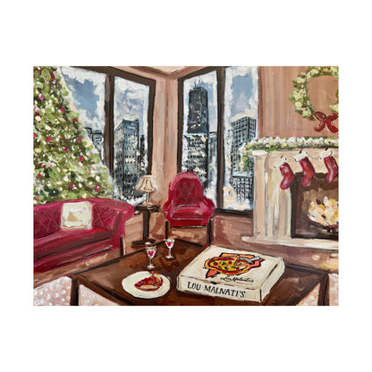 Christmas in Chicago, Lou Malnati's Print