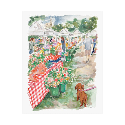 Wicker Park Farmers Market Print