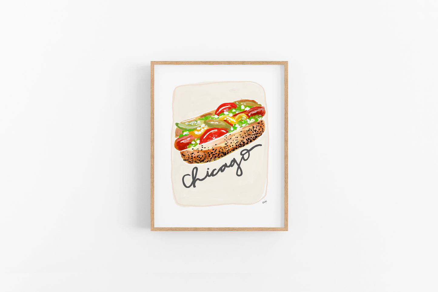 Chicago Hot Dog Print