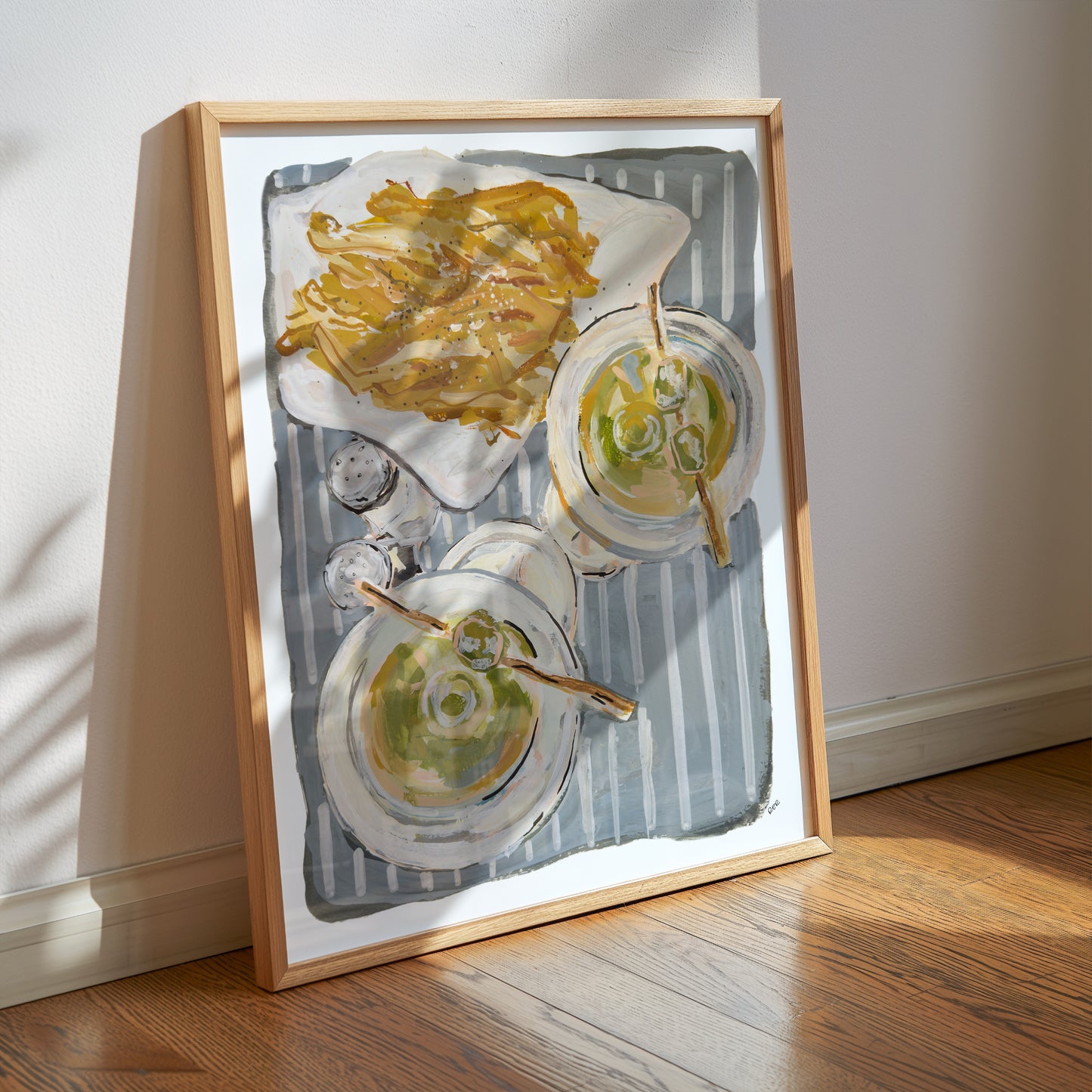 Martinis & Fries Print