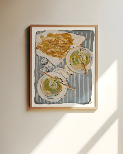 Martinis & Fries Print