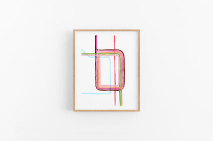 Watercolor Loop Print