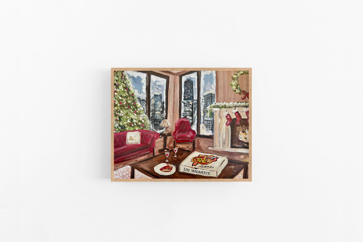 Christmas in Chicago, Lou Malnati's Print