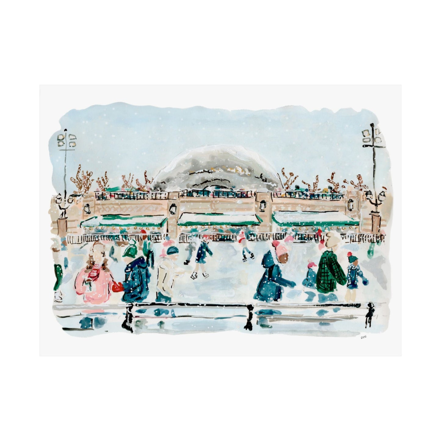 Skating In The City Print