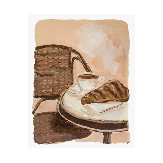 Coffee & Croissant Print
