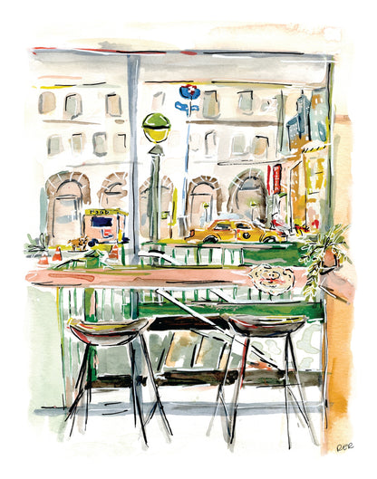 A Glimpse of New York Print