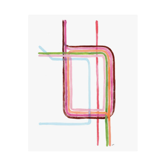 Watercolor Loop Print
