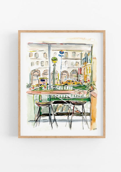 A Glimpse of New York Print