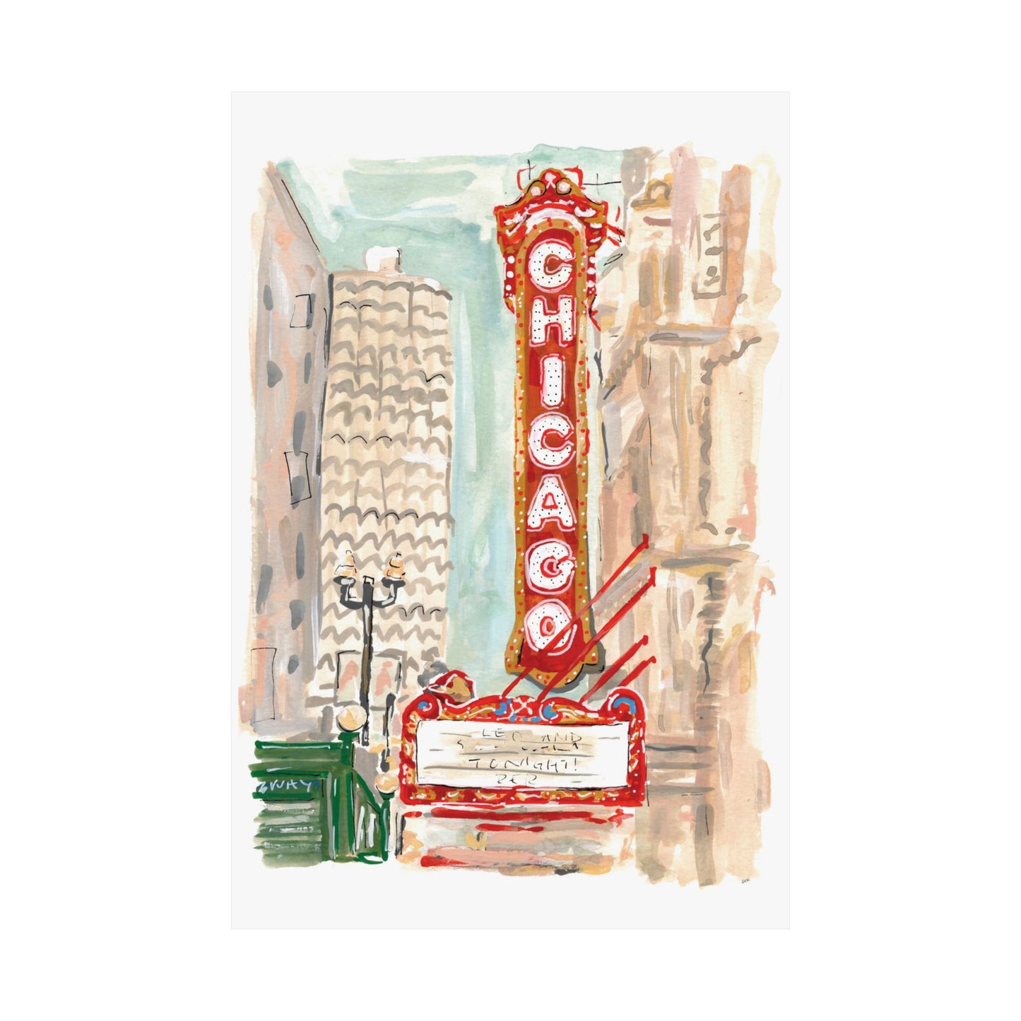 Chicago Theater Print