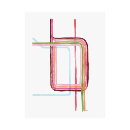 Watercolor Loop Print