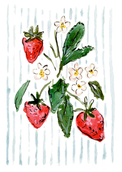 Summer Strawberries Print