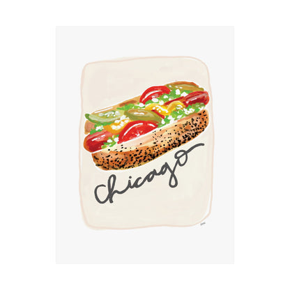 Chicago Hot Dog Print