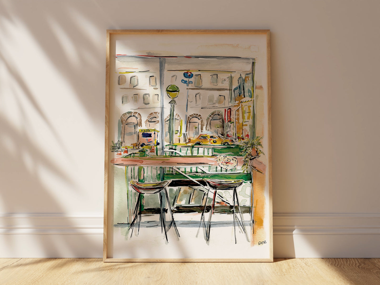 A Glimpse of New York Print