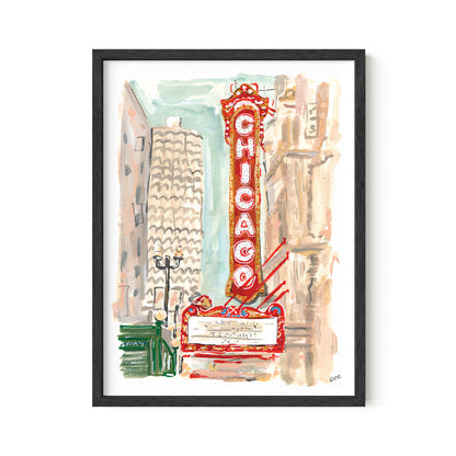 Chicago Theater Print