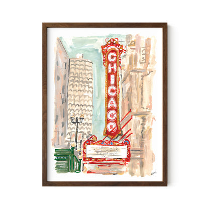 Chicago Theater Print