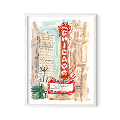 Chicago Theater Print