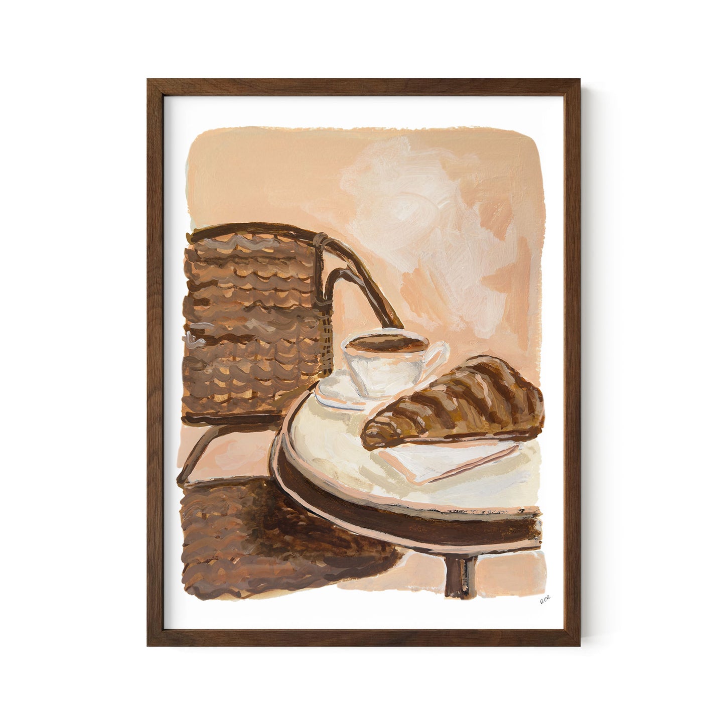 Coffee & Croissant Print