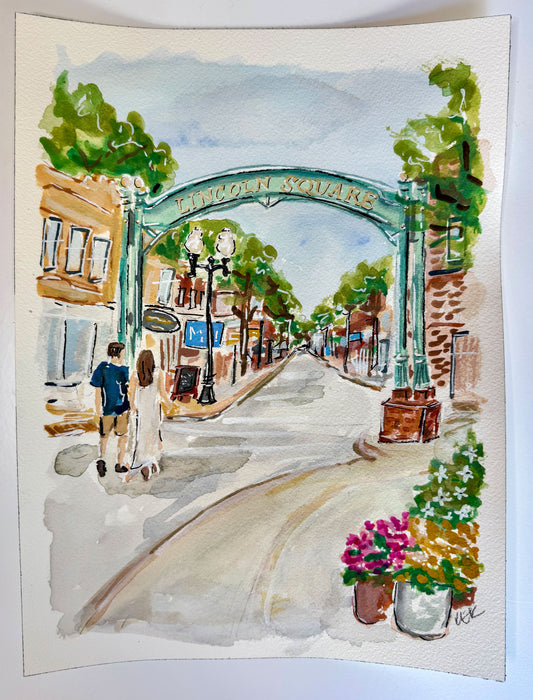 Lincoln Square Original Painting