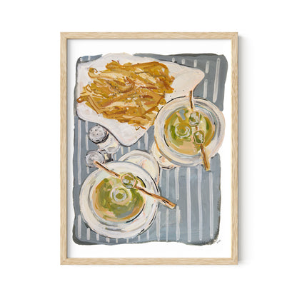 Martinis & Fries Print