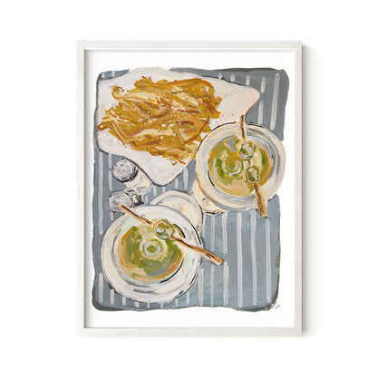 Martinis & Fries Print