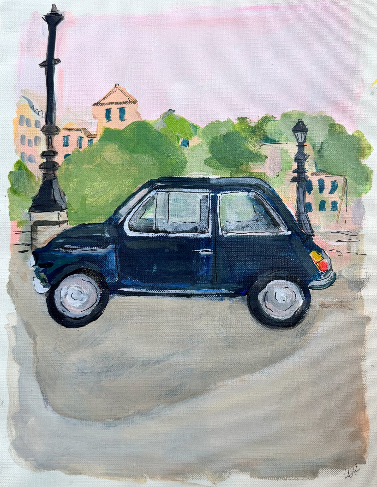 A Pink Drive Original Painting
