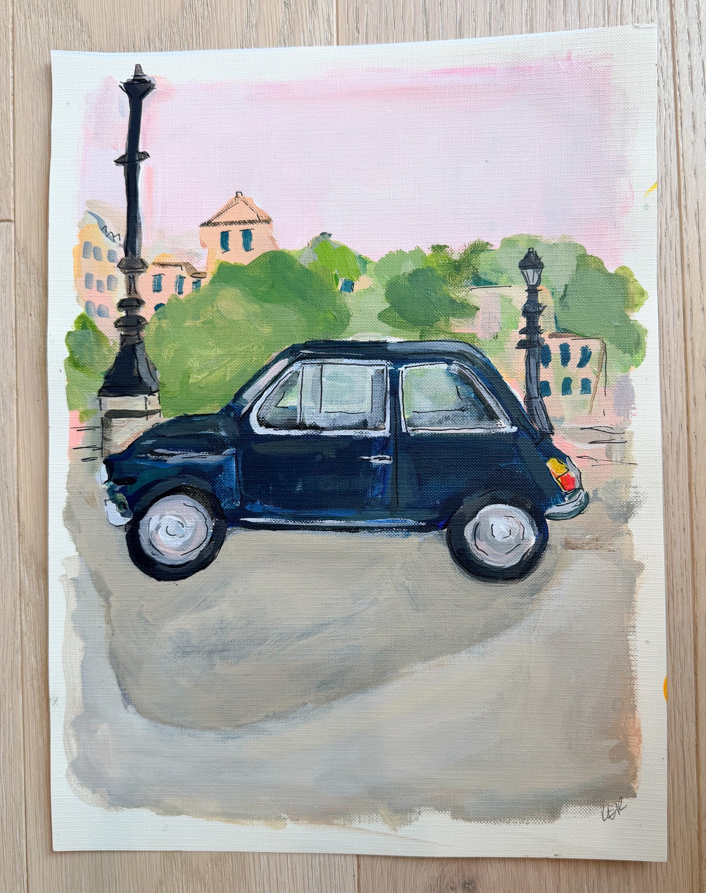 A Pink Drive Original Painting