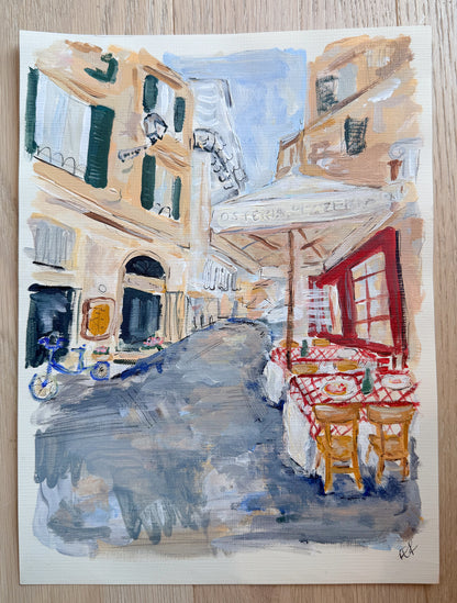 A Stroll in Rome Original Painting
