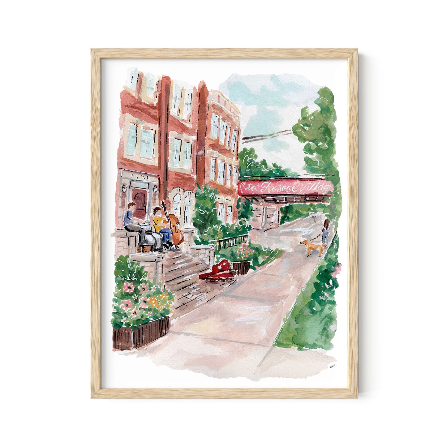Roscoe Village Print