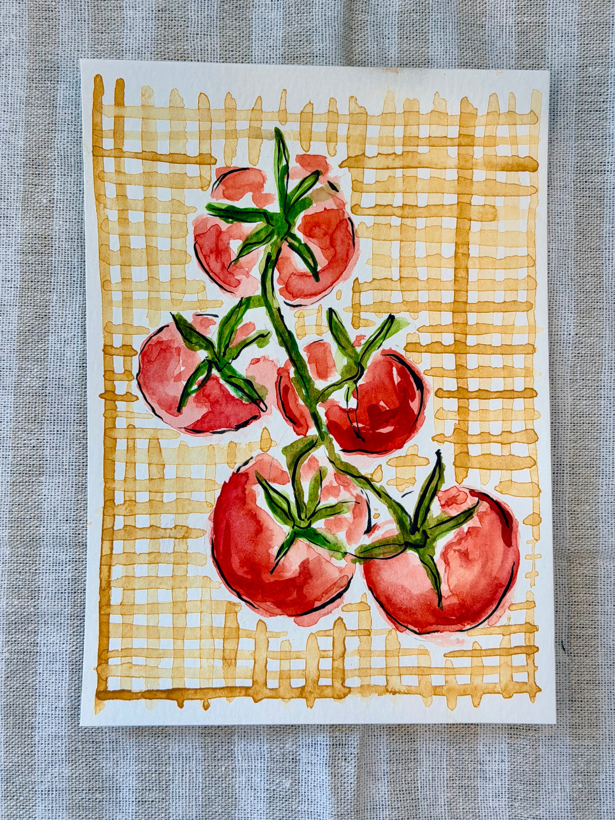 Tomatoes on Gingham