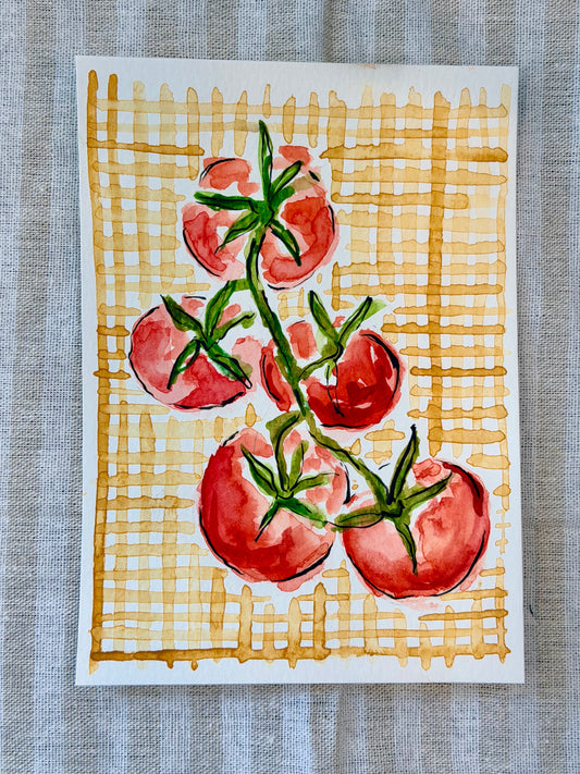 Tomatoes on Gingham