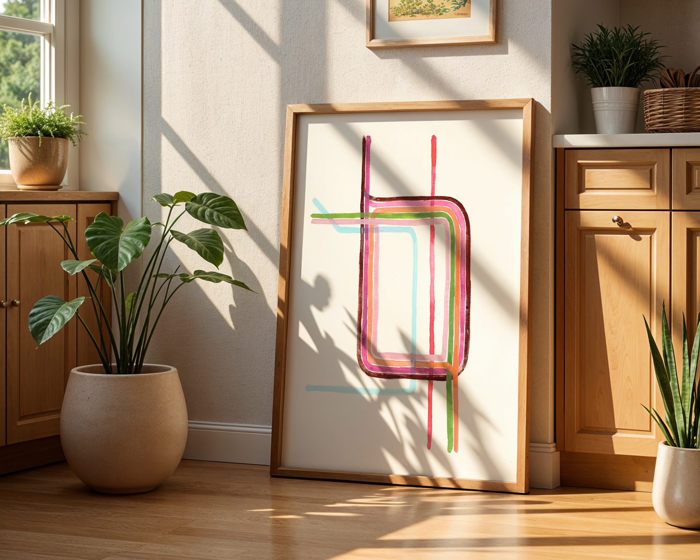 Watercolor Loop Print