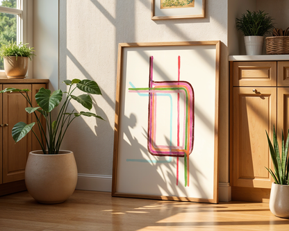 Watercolor Loop Print