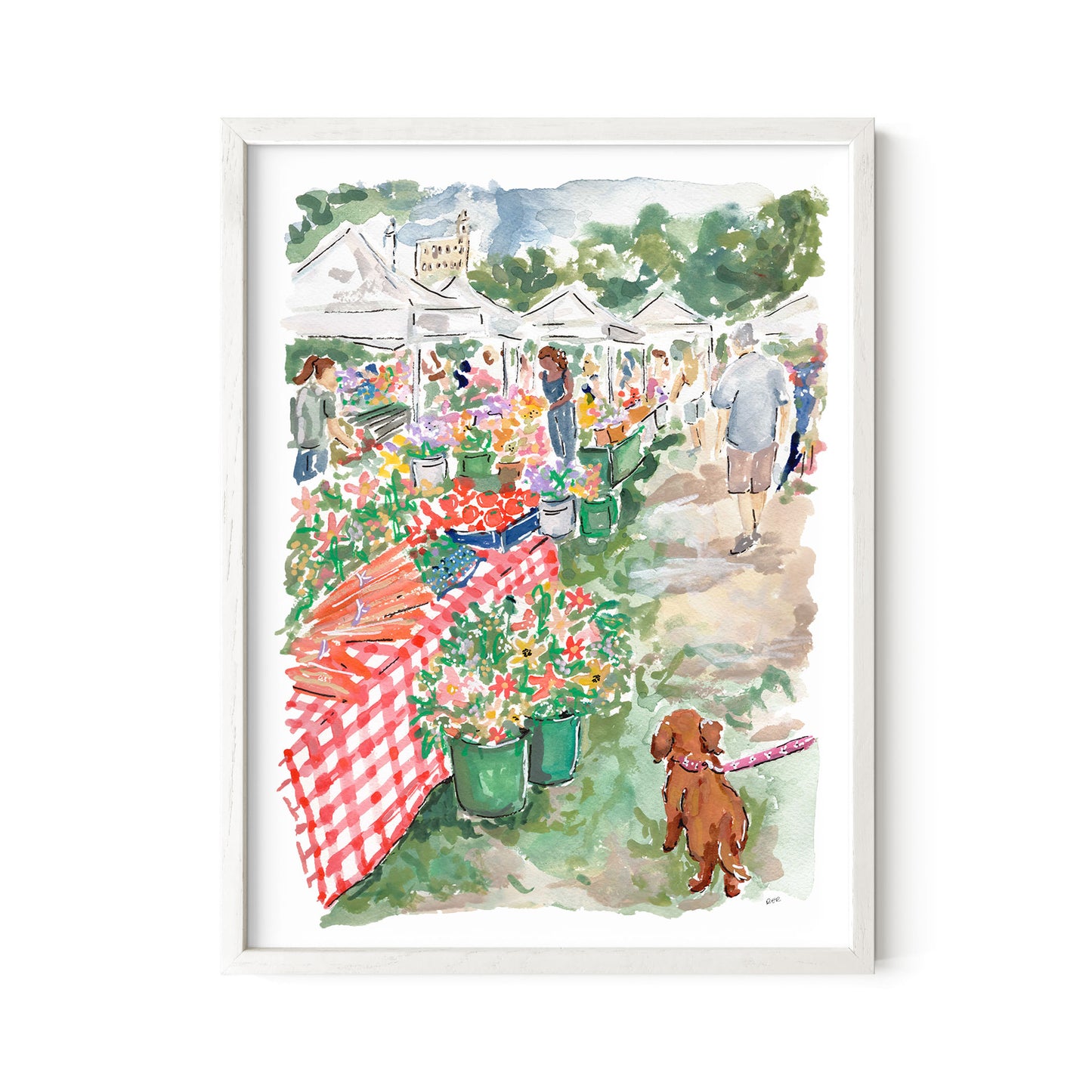 Wicker Park Farmers Market Print