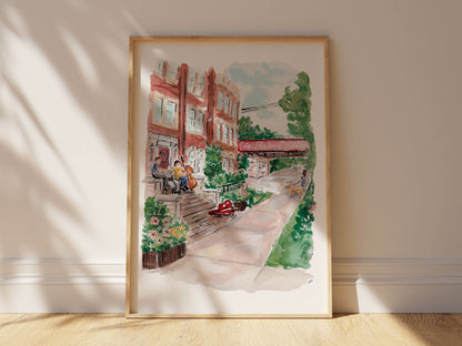 Roscoe Village Print